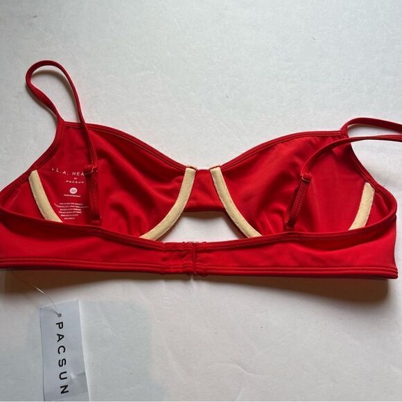 LA Hearts by Pacsun Red Bikini Top Size Medium Spaghetti Straps - Picture 2 of 4
